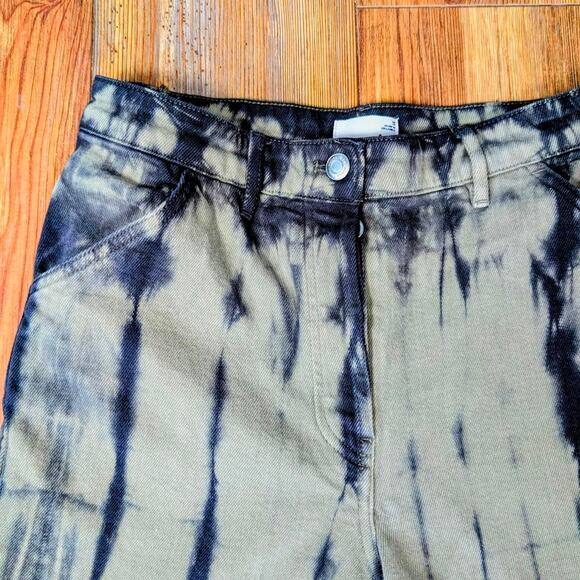 Aritzia Wilfred Free Kelsey Pant High Rise Straight Leg Tie Dye Jeans - Picture 2 of 3